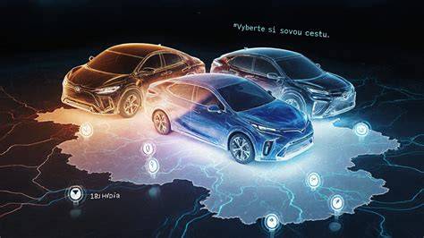 informativní schéma pohonu Toyoty