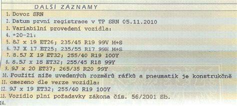 Pneumatiky a rozměry Terrano II