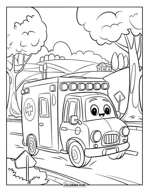 ilustrativní schéma vnitřku sanitky pro děti