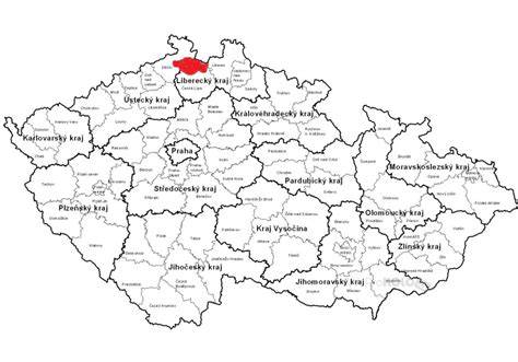 Informativní mapa regionu Lužické hory a blízkých obcí