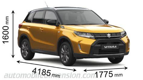 Infografika: Rozměry Suzuki Vitara a její porovnání s S-Cross