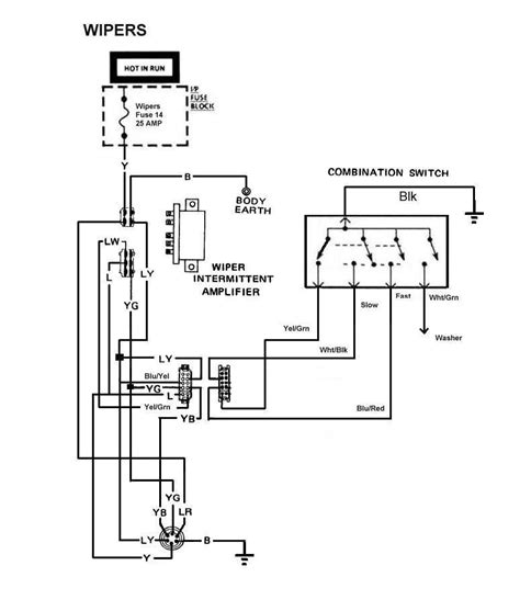 schematic of windshield wiper controls