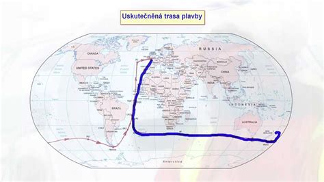 Informativní mapa trasy motorkářů kolem světa