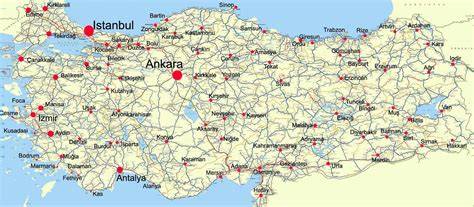 mapa turecka bezehrady destinace