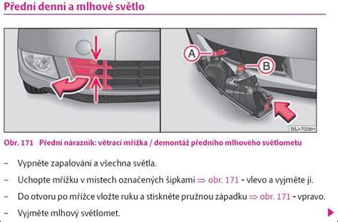 obrázek postupu výměny brzdové žárovky Fabie