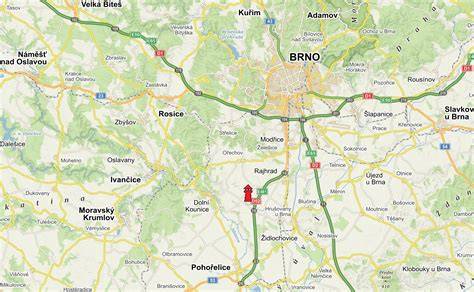 mapa polohy a okolí pneuservisu