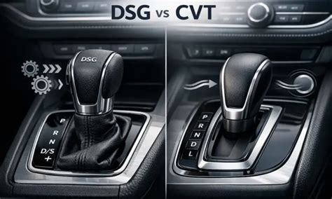 Obrázek: schéma převodovky DSG vs Multitronic CVT a základní rozdíly