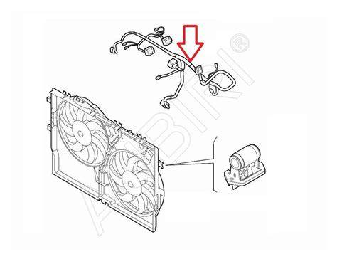 schematický nákres vedení ventilátoru Fiat Ducato