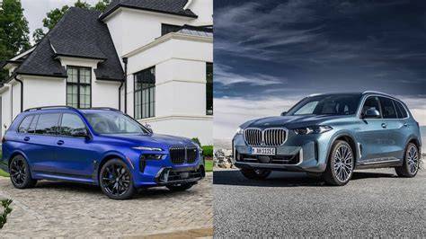 BMW X5 a X7 - srovnání vnějších rozměrů a prostoru
