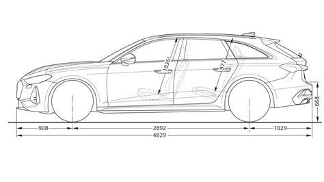rozměry audi a5 avant (délka šířka výška)