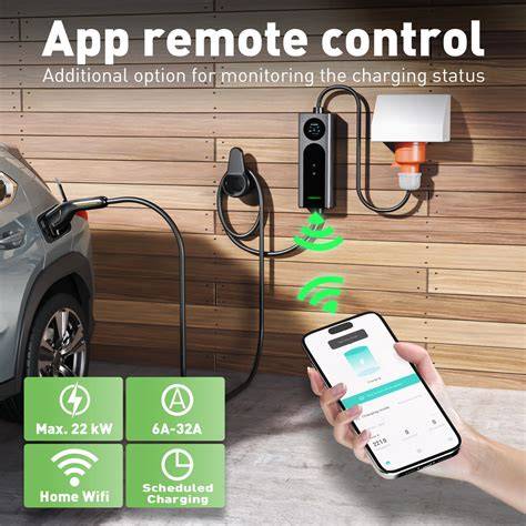 ukázka smart wallbox s aplikací