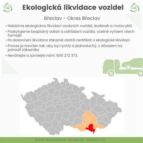 Odtah a ekologická likvidace vozidel mapa oblasti