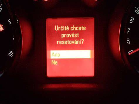 Diagram: Jak probíhá reset intervalu výměny oleje