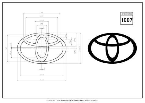 logo Toyota ve 2D formátu