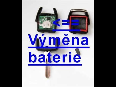 ilustrační obraz: výměna baterie v klíči
