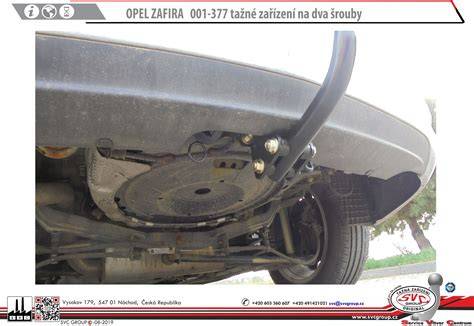 tažné zařízení Opel Zafira instalace a typy