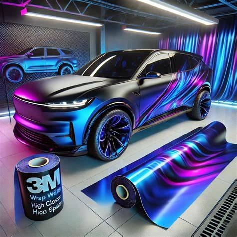 wrap folie auto ilustrace