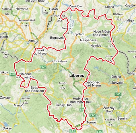 mapa servisů Volvo Liberec okolí