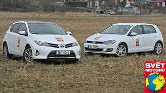 Infografika: Srovnání spotřeby Auris Hybrid vs Golf 1.4 TSI ACT