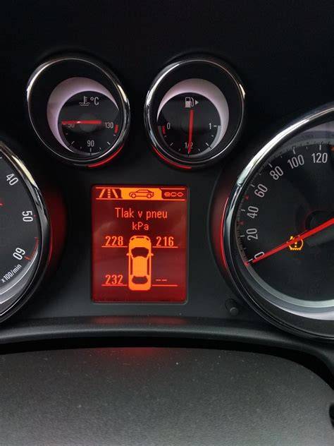 grafika TPMS a párování čidel GM Opel