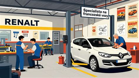 Infografika: Struktura servisu Renault a typické díly
