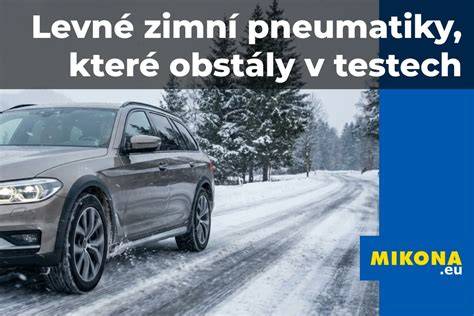 auto v břečce zimní podmínky pneumatiky