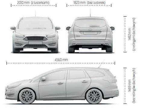 kufr Ford Focus kombi rozměry