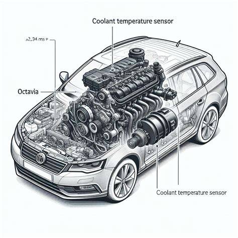 Infografika: Kde hledat únik chladicí kapaliny v motorovém prostoru Opel Astra F