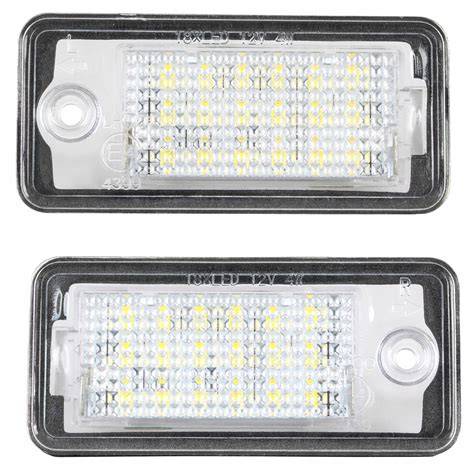 Osvětlení SPZ pro Audi A4 B6 a LED doplňky