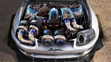 Motor 2JZ-GTE s úpravou single turbo pro Toyota Supra Mk4