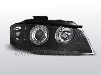 Přední světla Audi A3 8P Angel Eyes - čirá optika