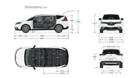 Renault Espace V vnější rozměry a interiér