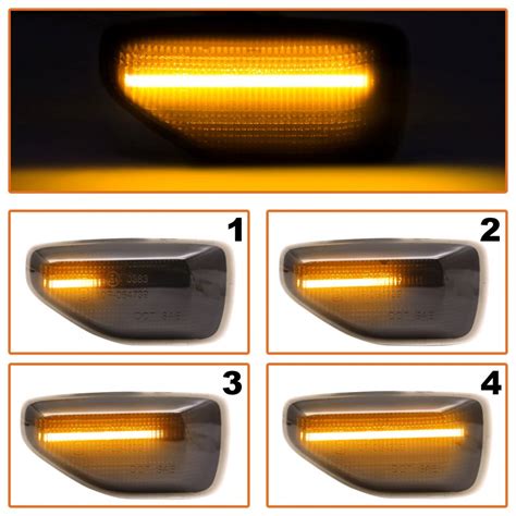 LED dynamické blinkry na nárazníku vozu