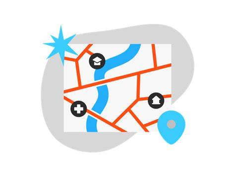 mapa administrativních obvodů a kontaktních míst