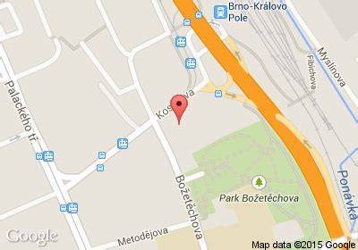 Mapa Brno Královo Pole pneuservis