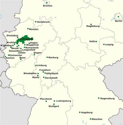přehled nízkoemisních zón v Německu mapa