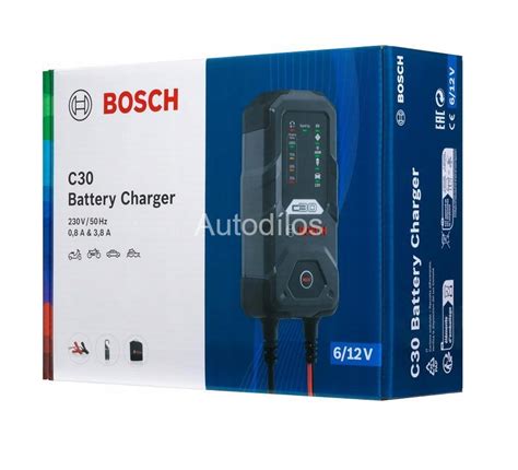 Nabíječka BOSCH C30 technický vzhled