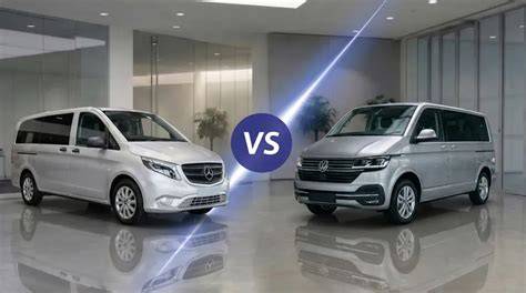 Mercedes Vito Tourer vs Multivan layout (dimensional comparison)
