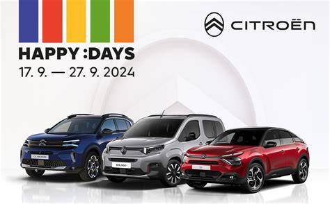 vizuální přehled modelů a cenových hladin Citroën Happy Days