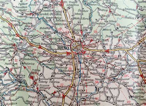 mapa s vyznačením STK Brno a okolí