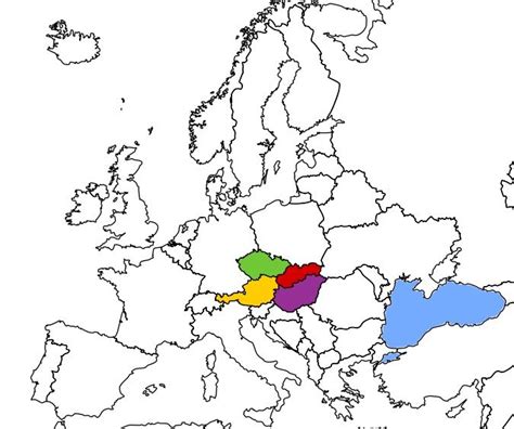mapa evropských vinět a mýtného
