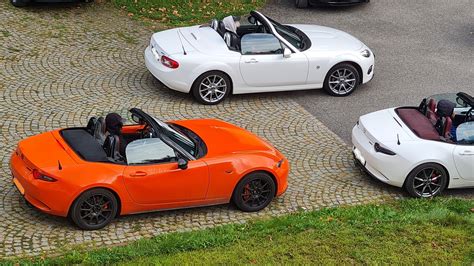 zpětná světla Mazda MX-5 generace porovnání
