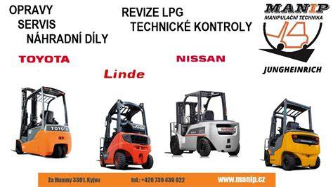 opravy vysokozdvižných vozíků Nissan infografika