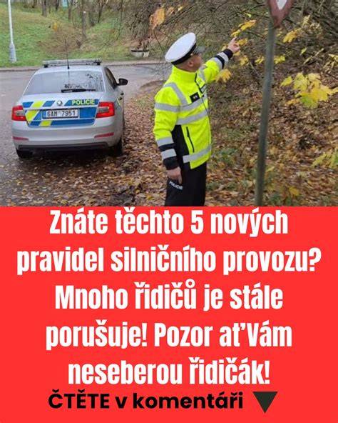 Infografika pravidel silničního provozu v ČR