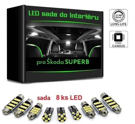 infografika porovnání žárovek pro Škoda Superb 3T4