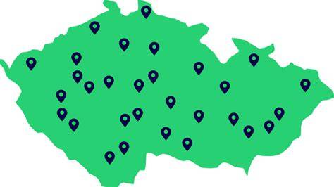 vizualizace servisů a jejich regionální pokrytí
