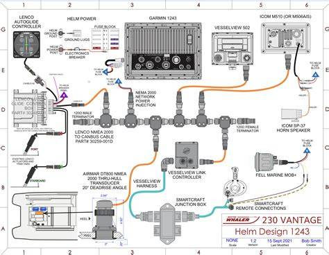 schematic layout of center console and wiring