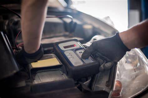 zátěžový test autobaterie vizuální schéma