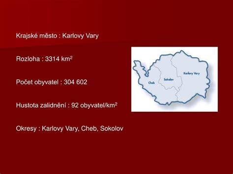 Infografika - rozloha oblasti Karlovy Vary, Cheb a Sokolov