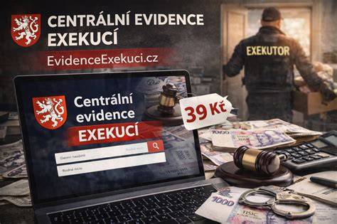 Kontrolní vyhledání exekucí podél osoby